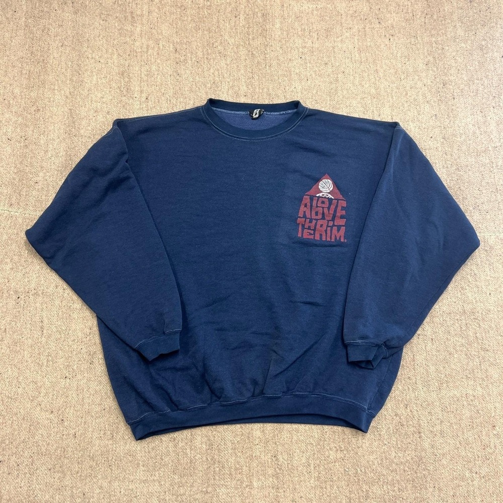 Vintage Above The Rim‎ Sweatshirt Mens XL Blue 1990s Reebok